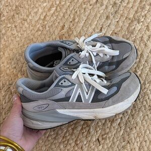 New Balance Gray and White Athletic Shoes